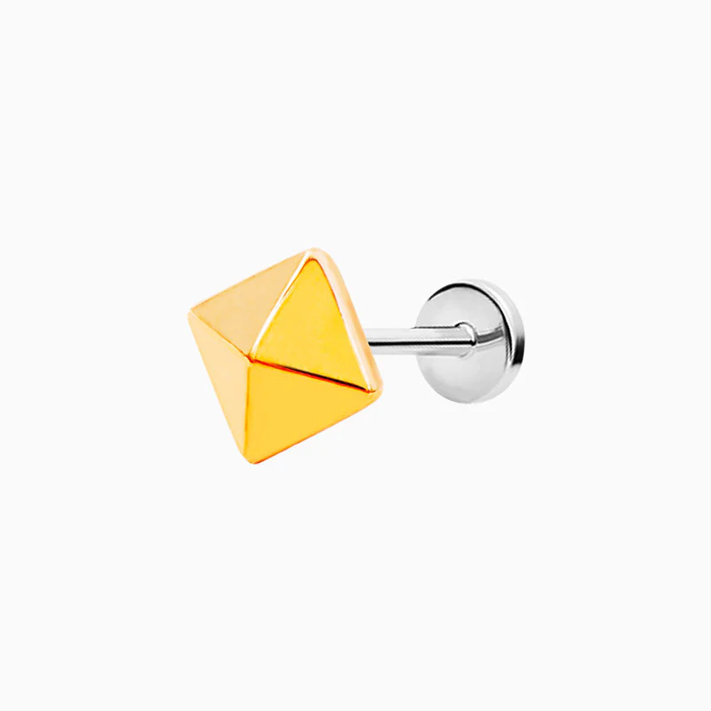 Pyramid in 14k Gold by Junipurr - Image 4