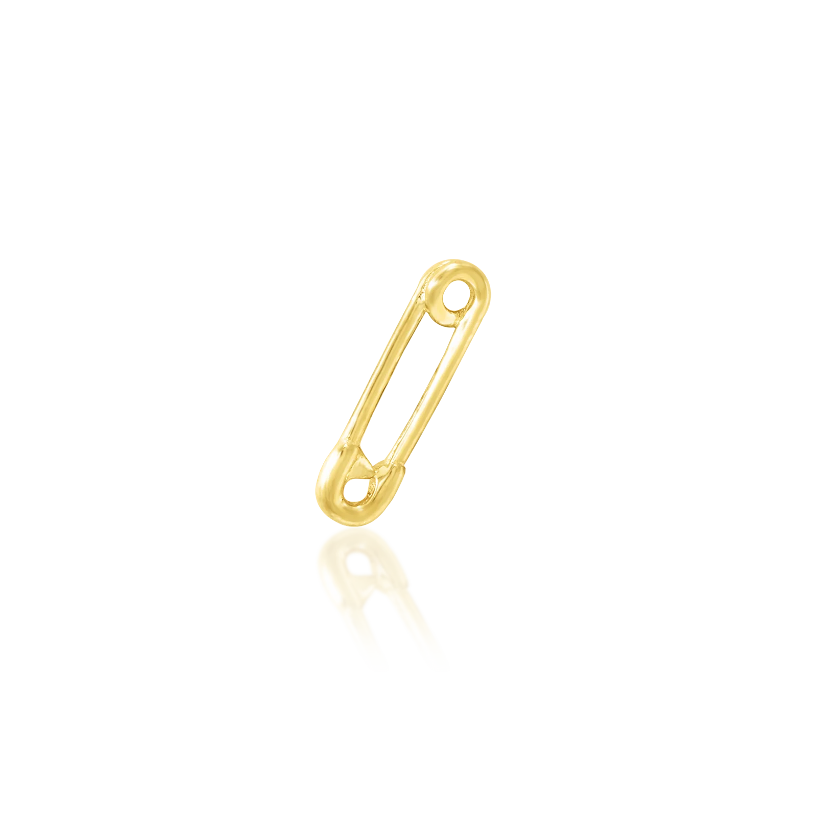 Safety Pin in 14k Gold by Junipurr