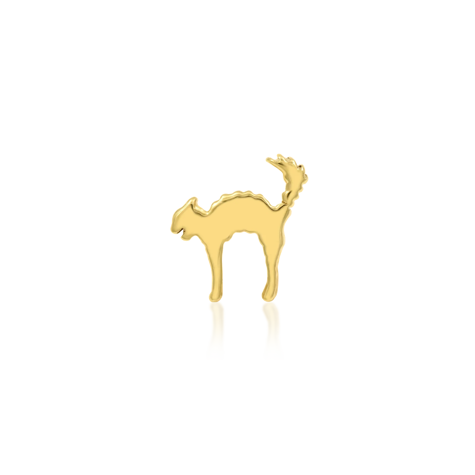 Scaredy Cat in 14k Gold by Junipurr