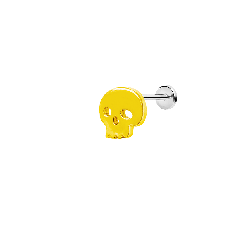 Skull in 14k Gold by Junipurr - Image 4