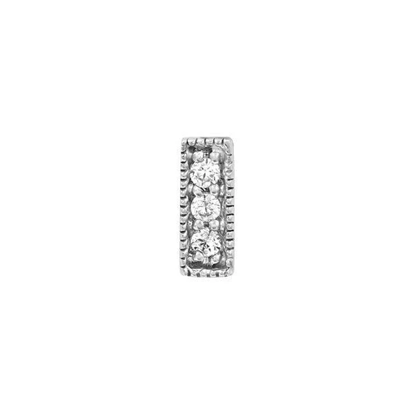 Swarovski 3 Gem Millgrain Bar in 14k Gold by Junipurr - Image 2