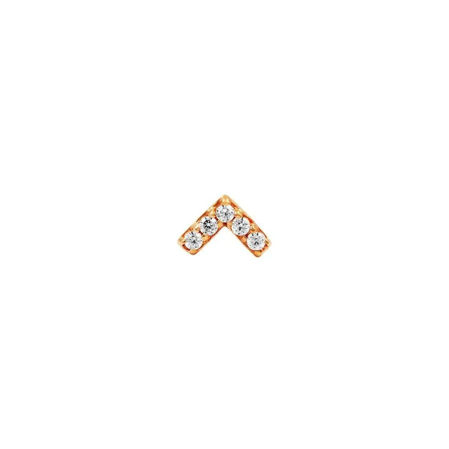 Swarovski Chevron in 14k Gold by Junipurr - Image 3