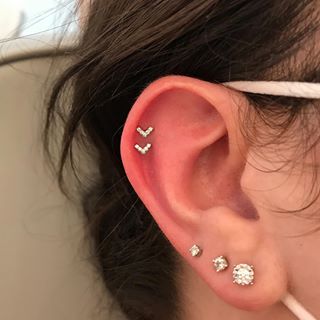Swarovski Chevron in 14k Gold by Junipurr - Image 4
