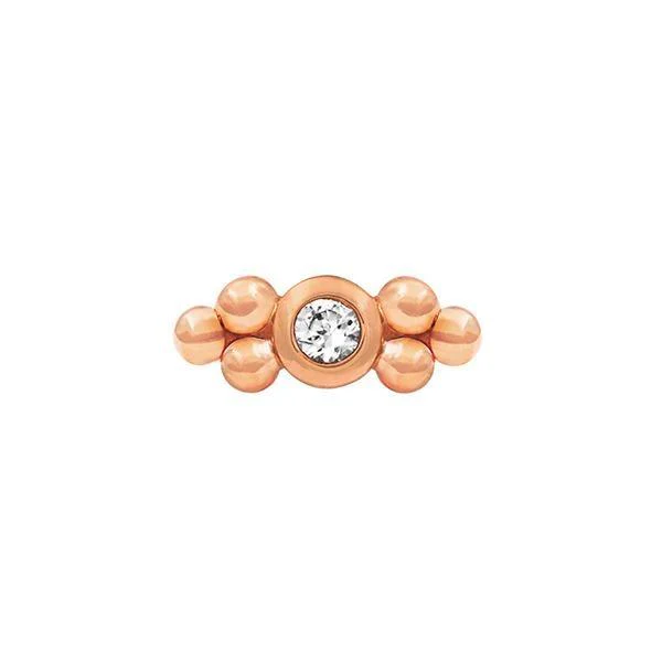 Swarovski Double Tri-Bead in 14k Gold by Junipurr - Image 3