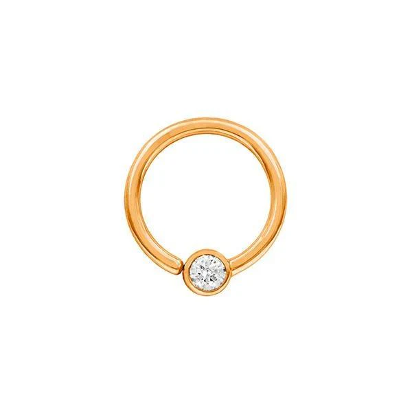 Swarovski Fixed Bead Ring in 14k Gold by Junipurr - Image 3