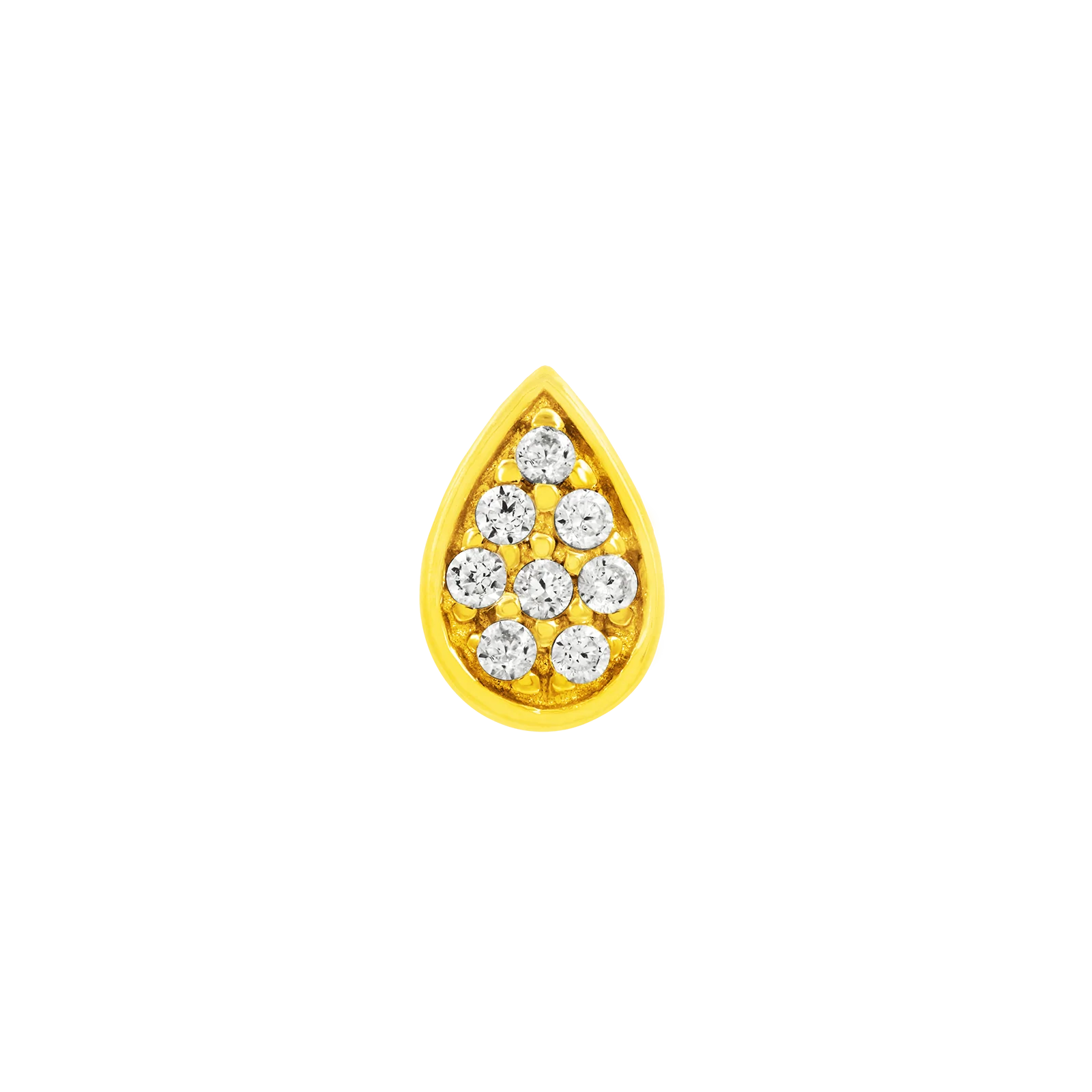 Swarovski Pear in 14k Gold by Junipurr