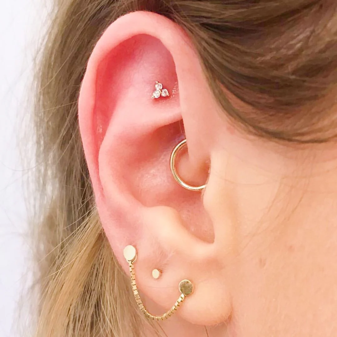 Swarovski Trinity in 14k Gold by Junipurr - Image 5