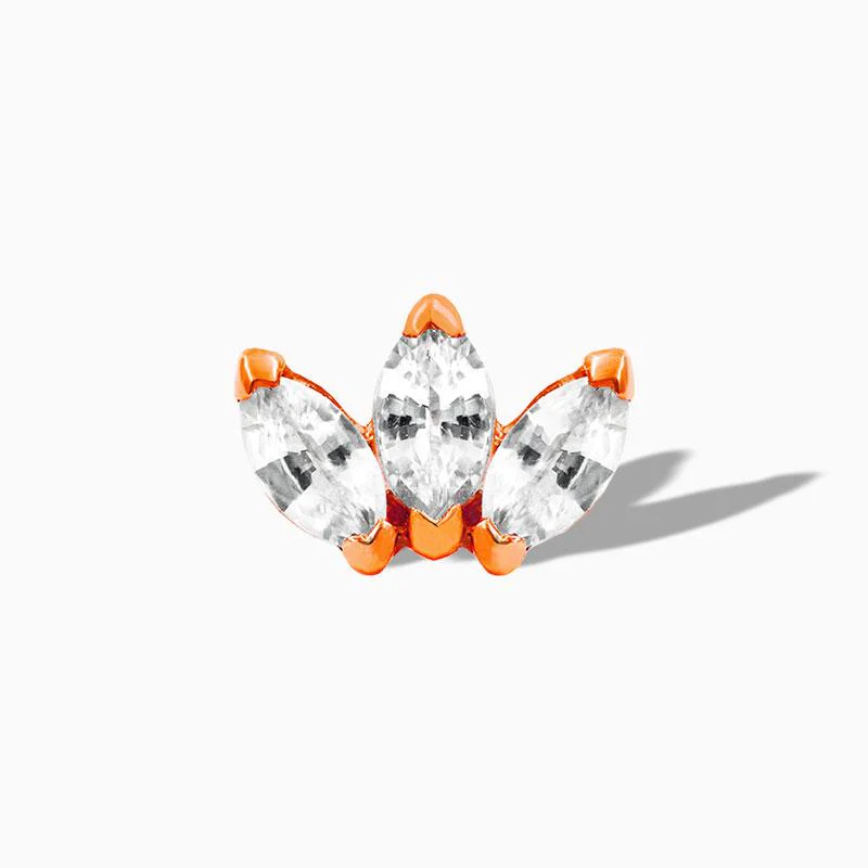 Swarovski Triple Marquise in 14k Gold by Junipurr - Image 3