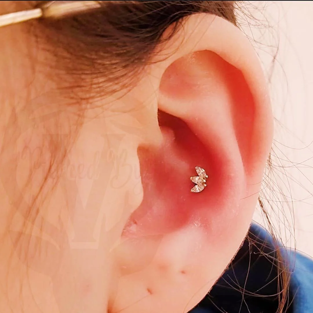 Swarovski Triple Marquise in 14k Gold by Junipurr - Image 4