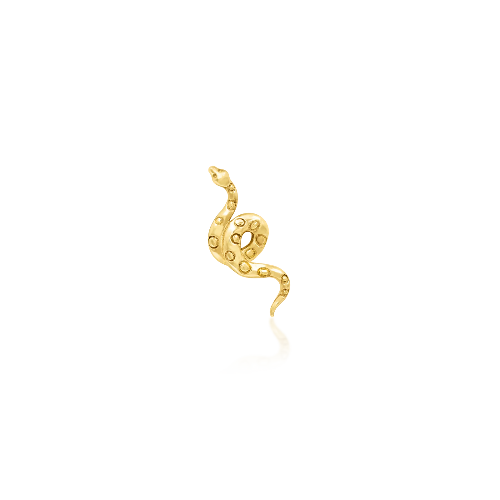 Textured Snake in 14k Gold by Junipurr