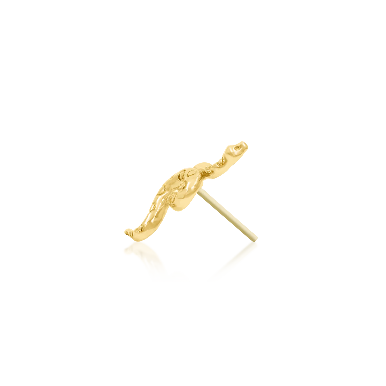 Textured Snake in 14k Gold by Junipurr - Image 3