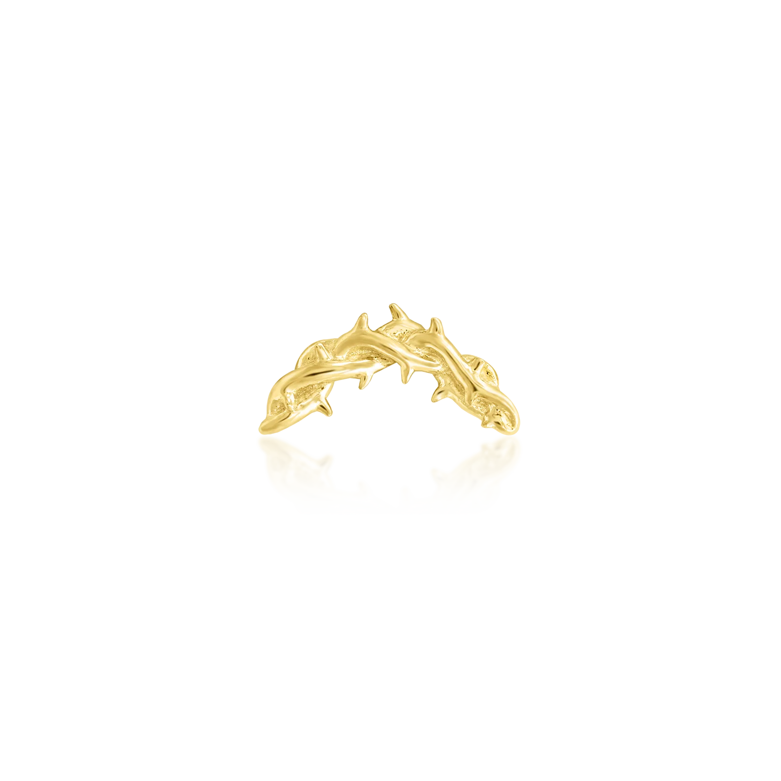 Thorn Arc in 14k Gold by Junipurr