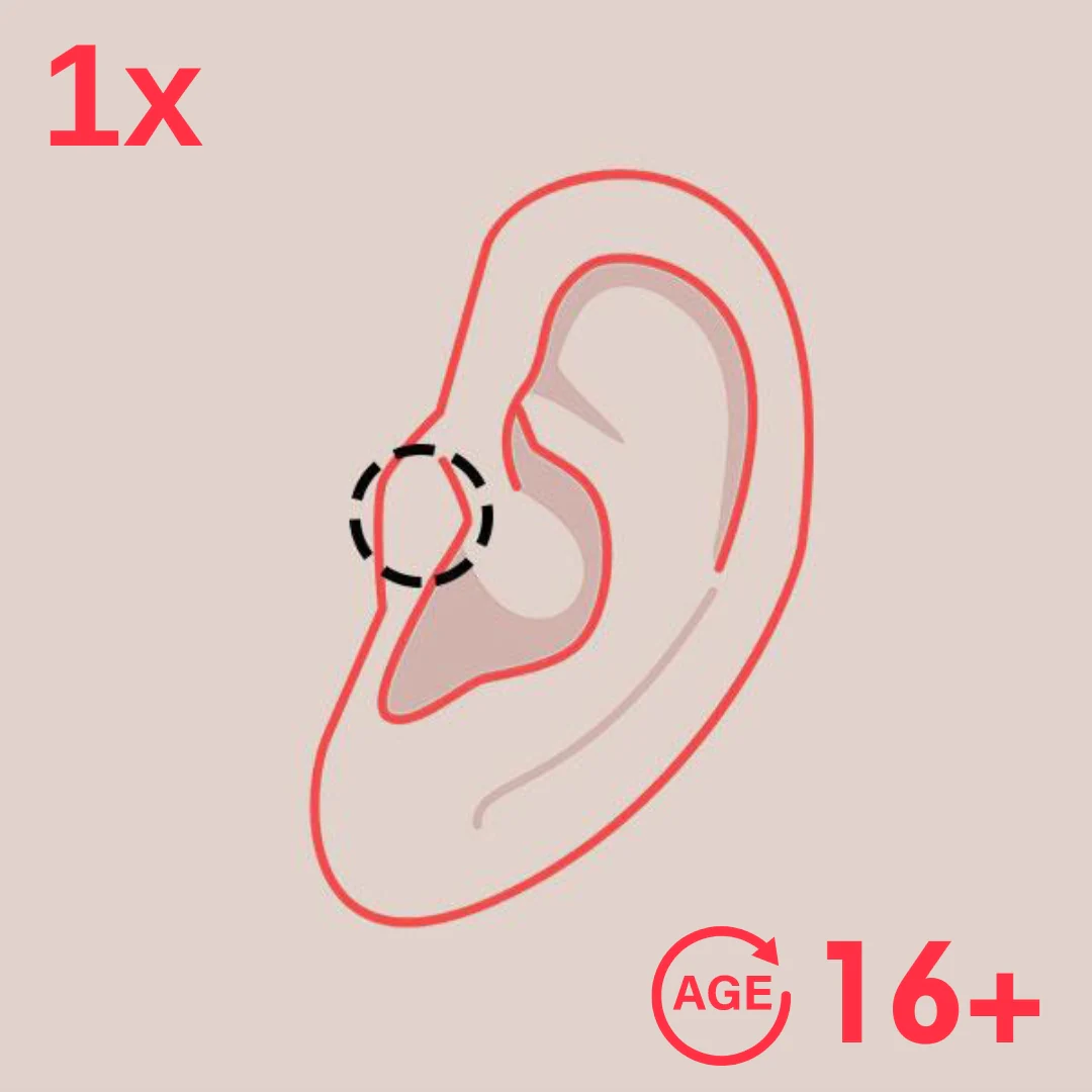 1 Tragus Piercing 16y+ in Mississauga + Excluding Jewelry
