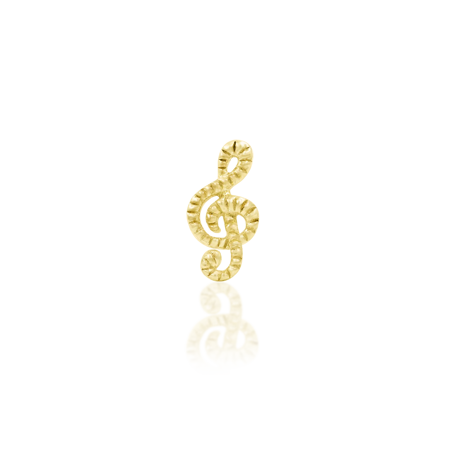 Treble Clef in 14k Gold by Junipurr