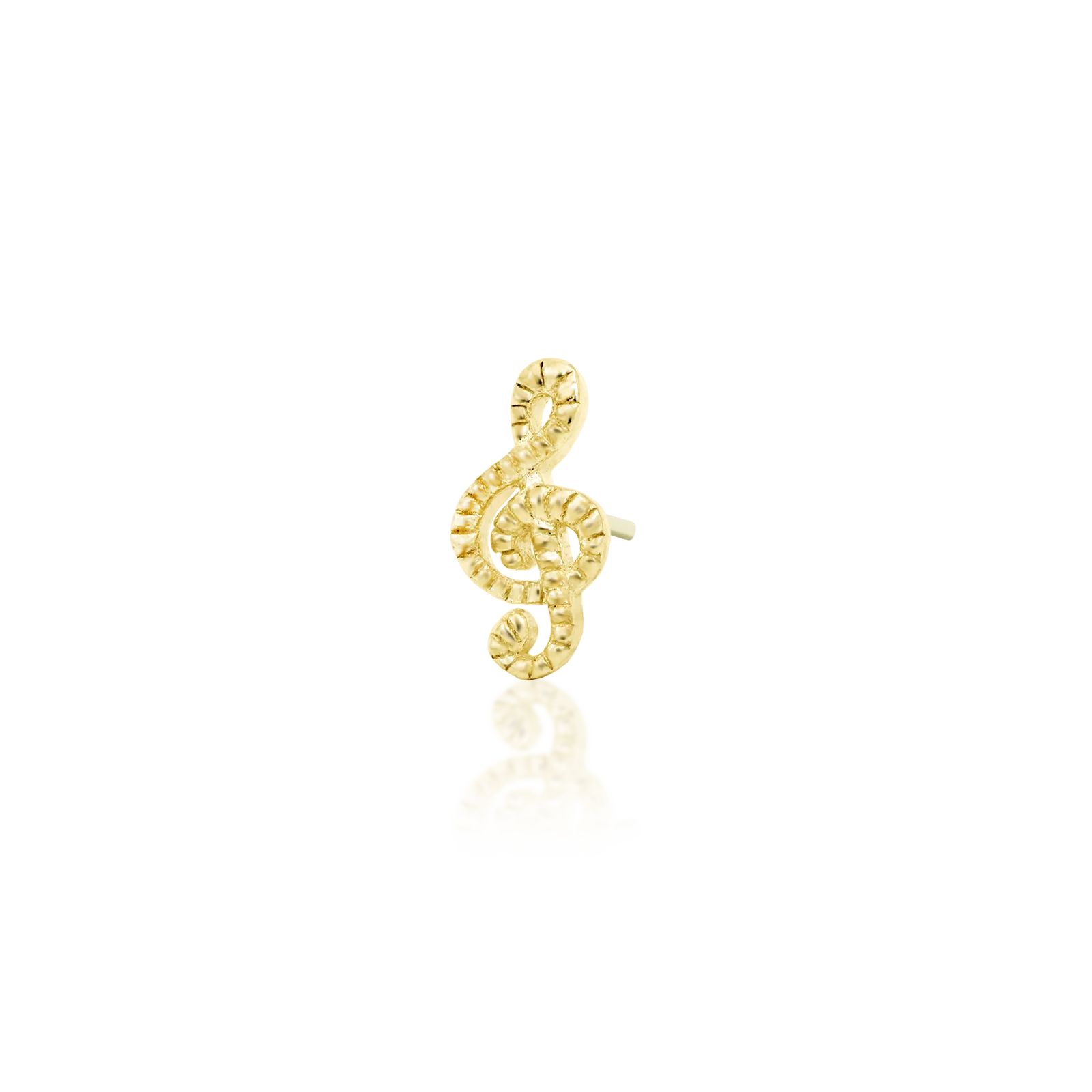 Treble Clef in 14k Gold by Junipurr - Image 2