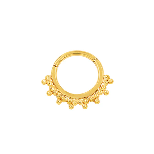 Tri-Bead Clicker in 14k Gold by Junipurr