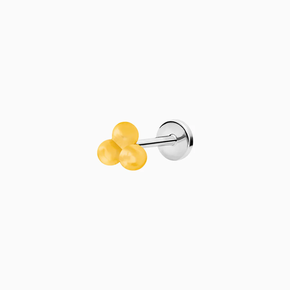Tri-Bead in 14k Gold by Junipurr - Image 3