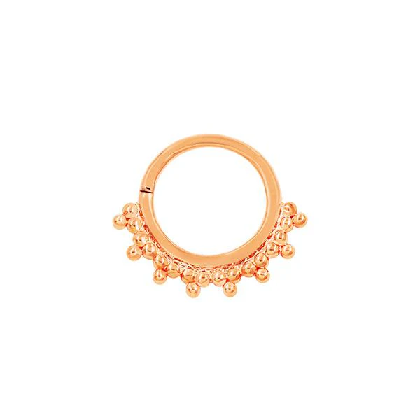 Tri-Bead Seam Ring in 14k Gold by Junipurr - Image 5