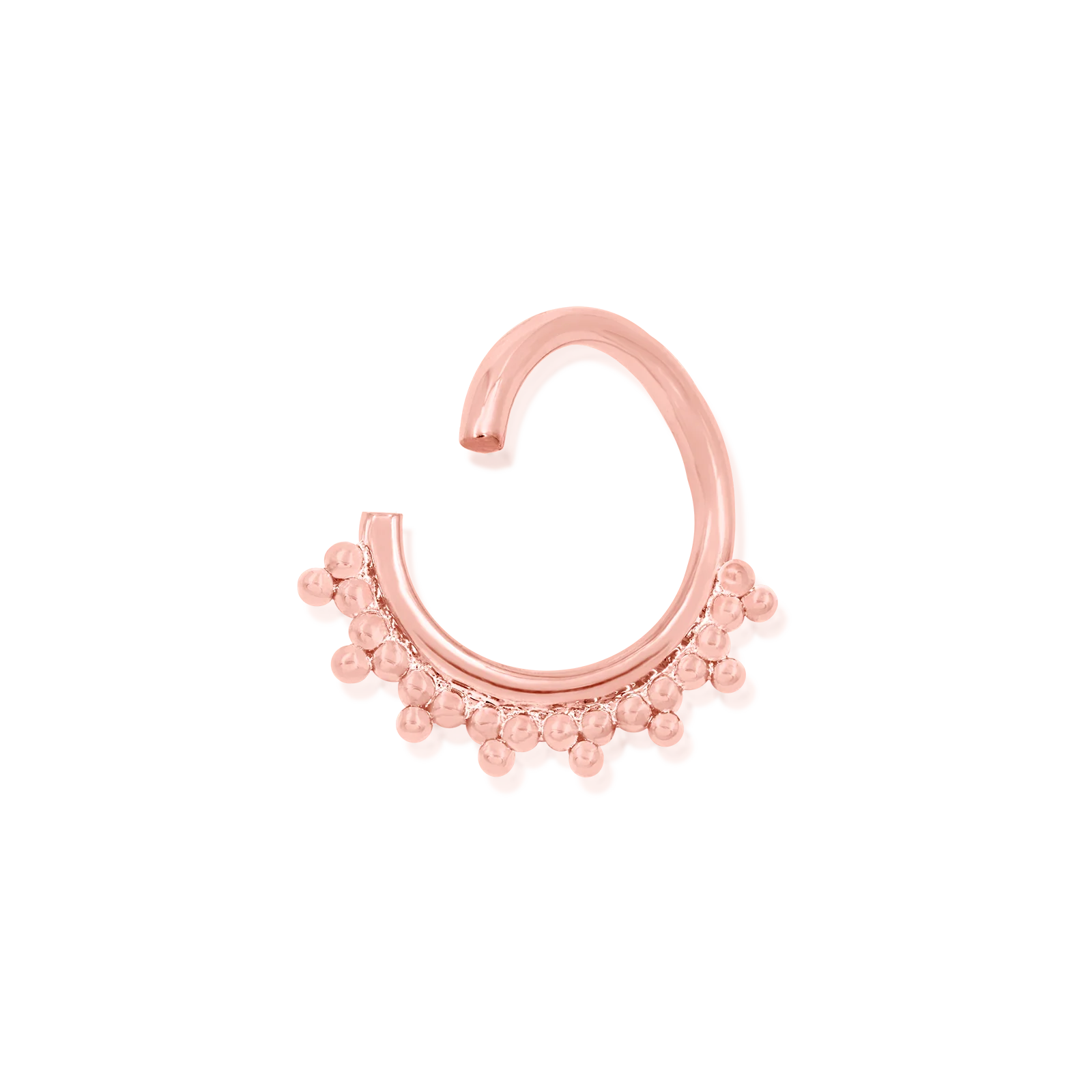 Tri-Bead Seam Ring in 14k Gold by Junipurr - Image 6