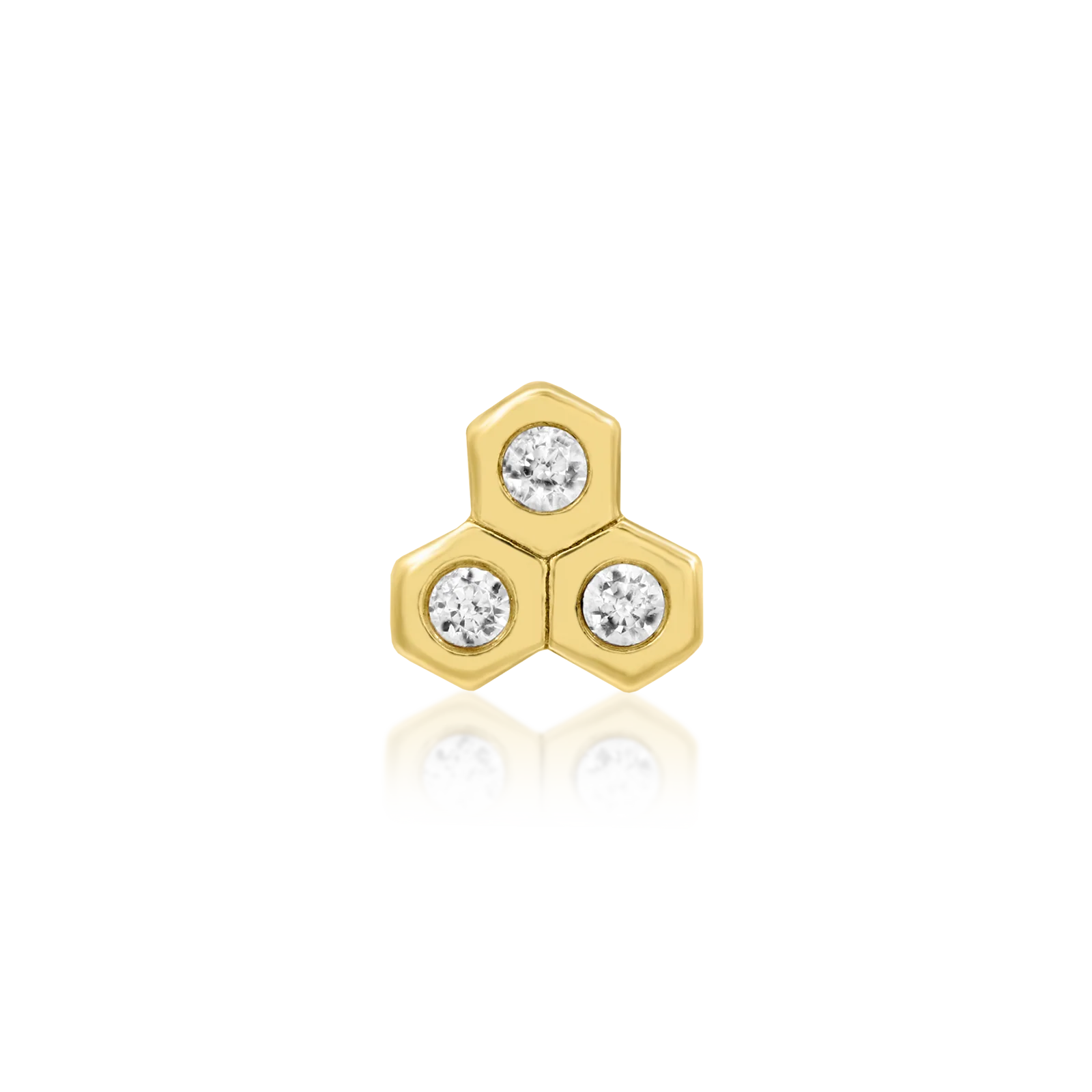 Tri-Hive in 14k Gold by Junipurr