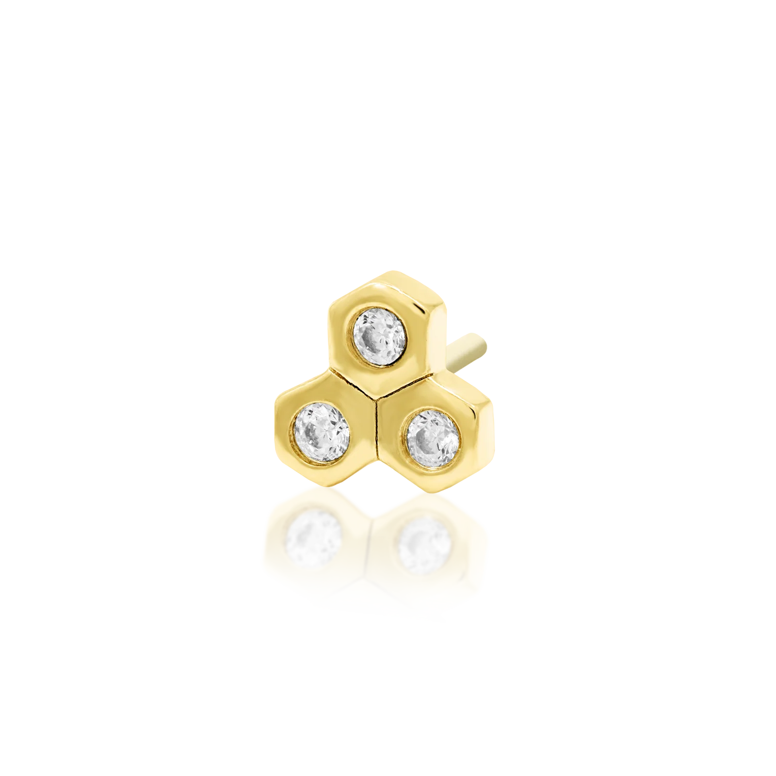 Tri-Hive in 14k Gold by Junipurr - Image 2