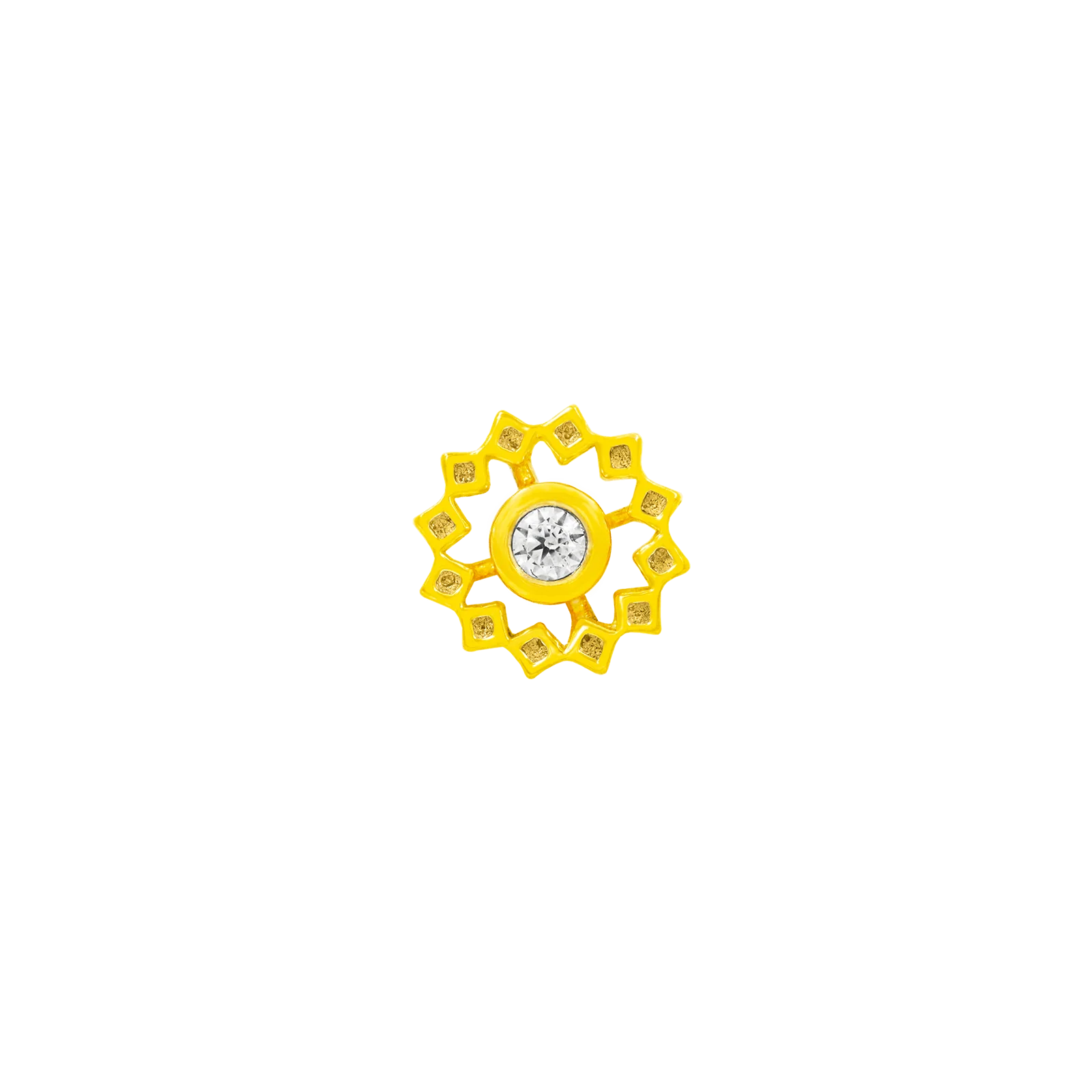 Wheel in 14k Yellow Gold by Junipurr