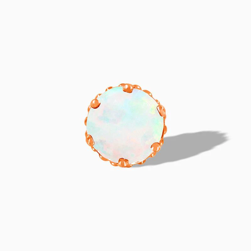White Opal Crown-set in 14k Gold by Junipurr - Image 3