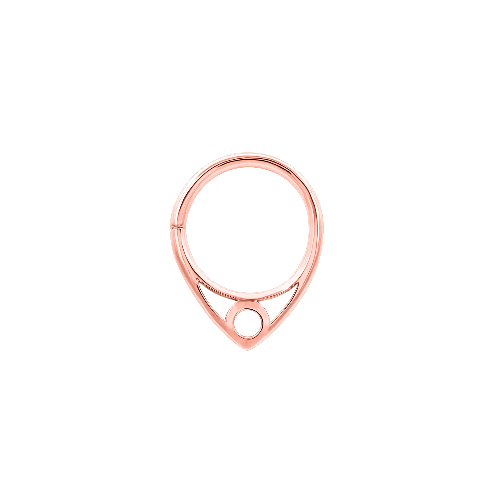 Winifred Seam Ring in Solid 14k Rose Gold by Junipurr